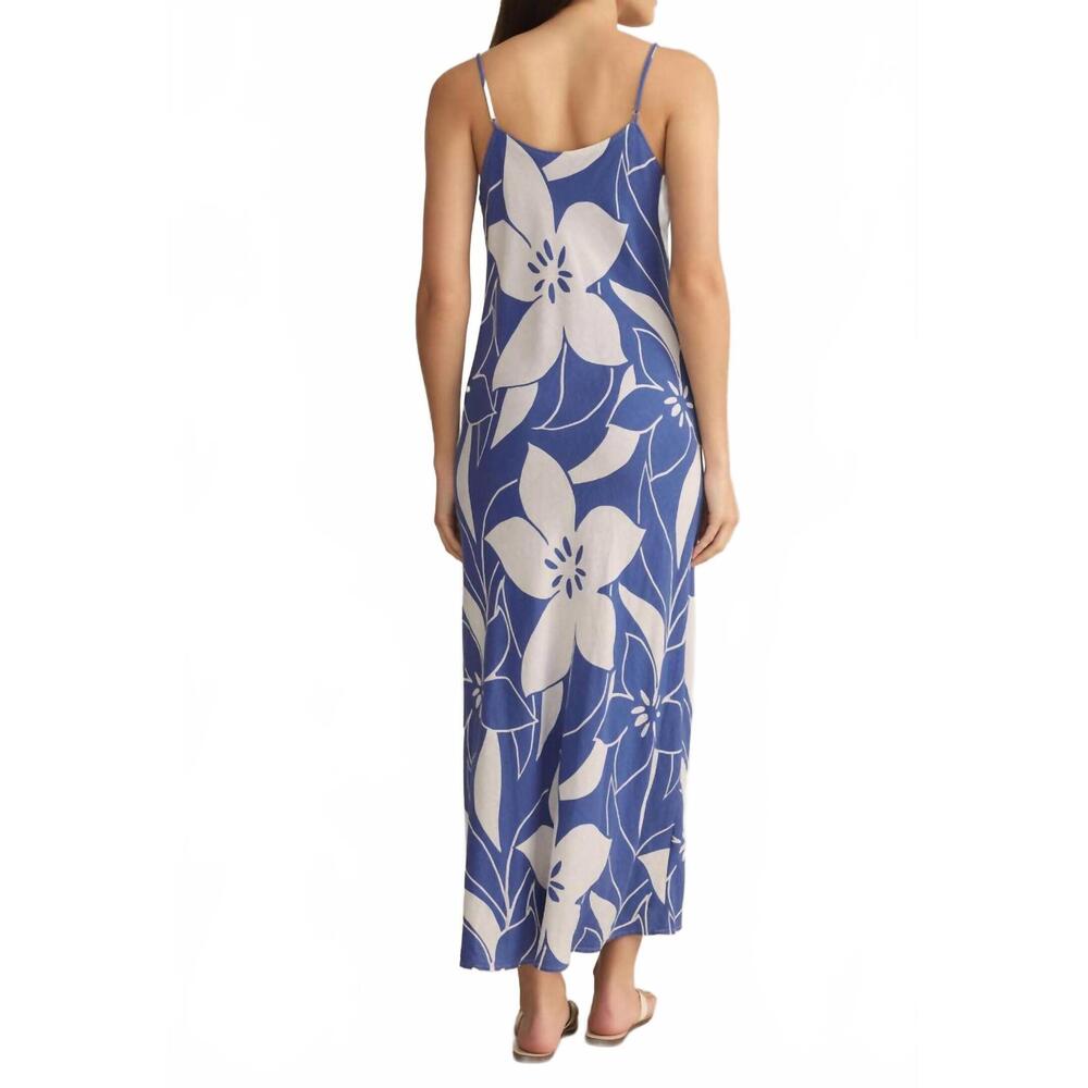 NEW Z SUPPLY women's cecily madero maxi dress in riviera blue - Picture 3 of 5